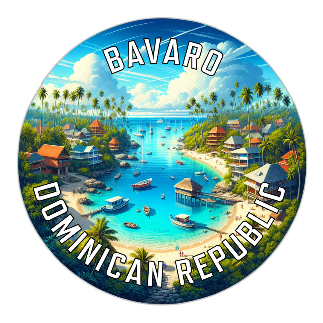 Bavaro Dominican Republic Souvenir Die Cut Flat Magnet Image 1