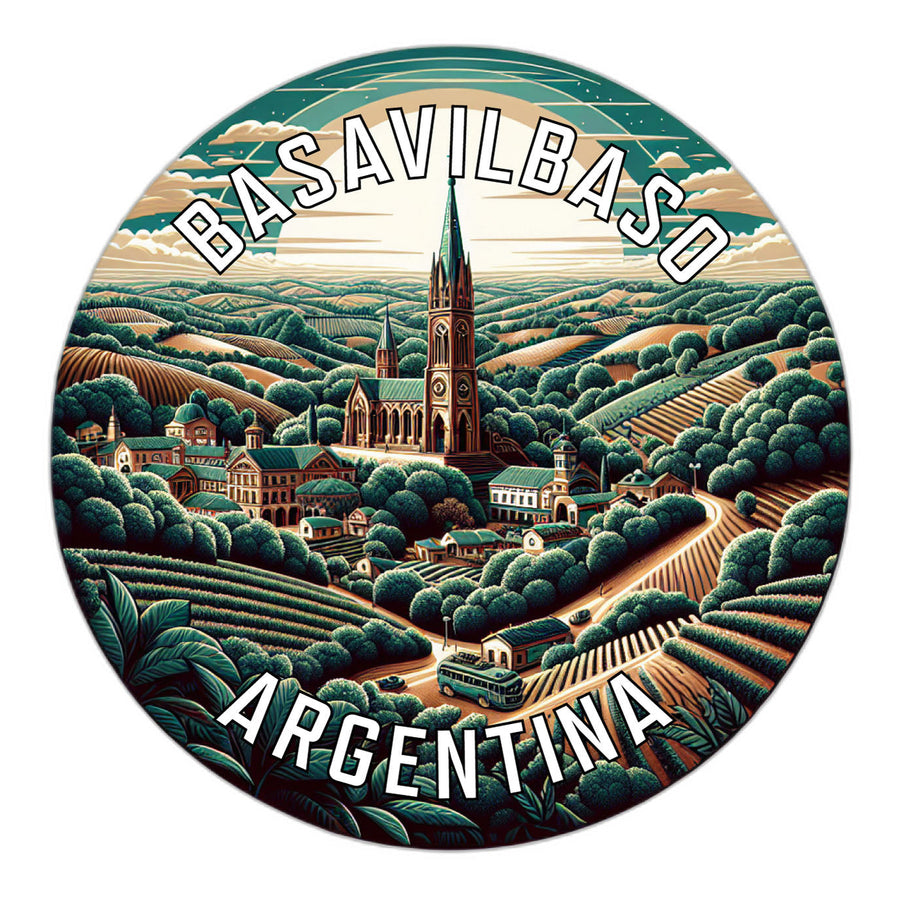 Basavilbaso Argentina Souvenir Die Cut Flat Magnet Image 1