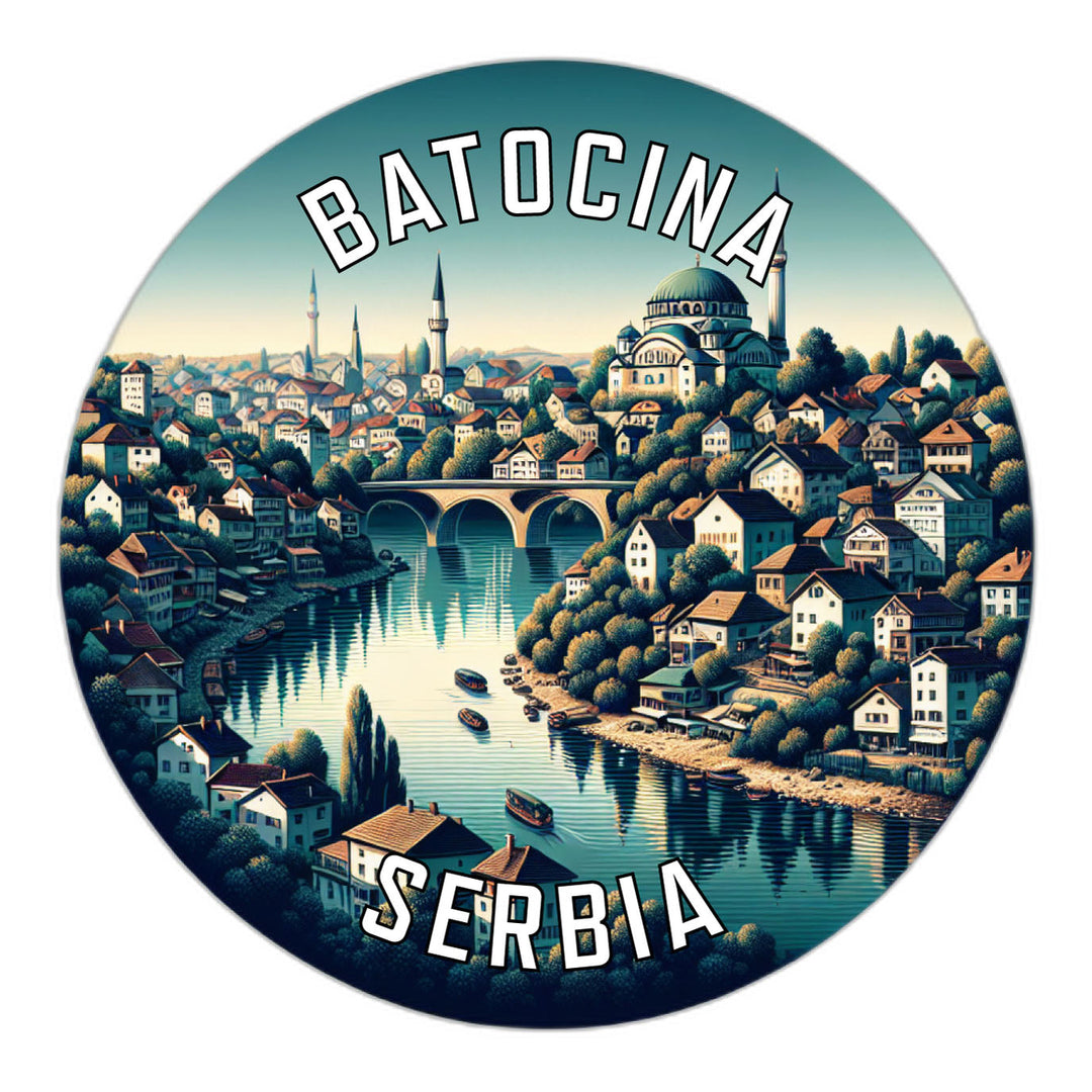 Batocina Serbia Souvenir Die Cut Flat Magnet Image 1