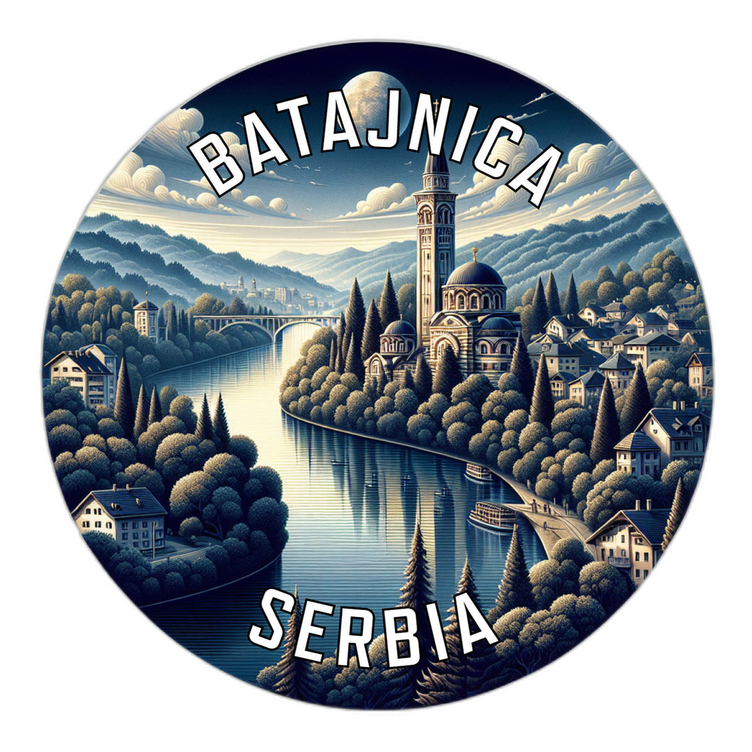 Batajnica Serbia Souvenir Die Cut Flat Magnet Image 1