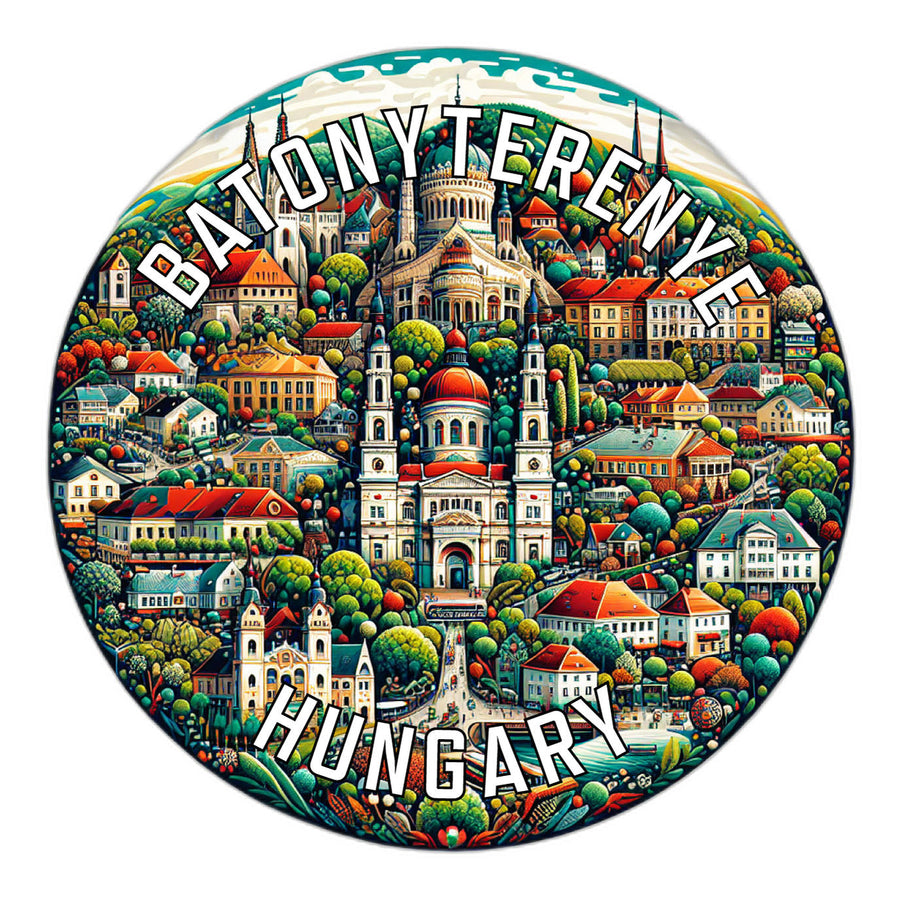 Batonyterenye Hungary Souvenir Die Cut Flat Magnet Image 1