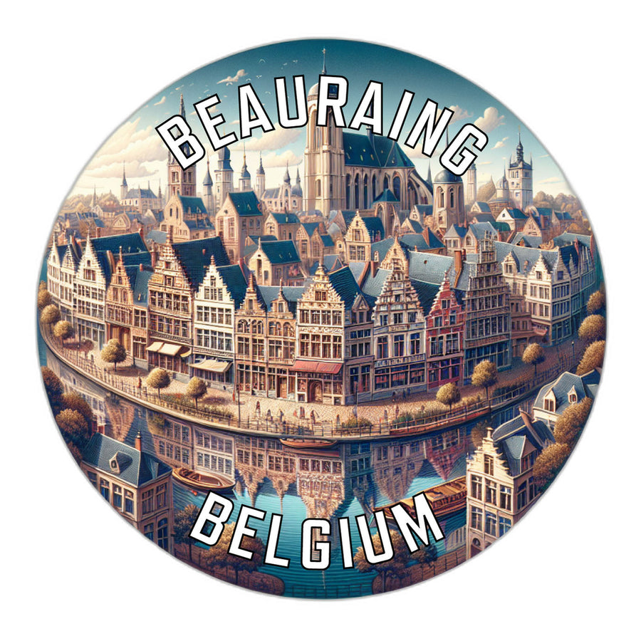 Beauraing Belgium Souvenir Die Cut Flat Magnet Image 1