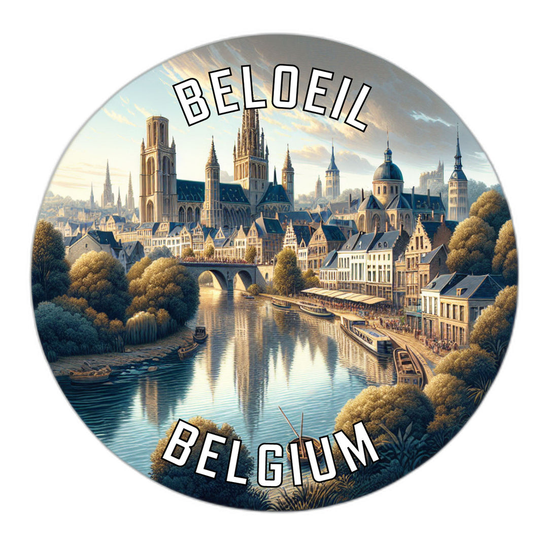 Beloeil Belgium Souvenir Die Cut Flat Magnet Image 1