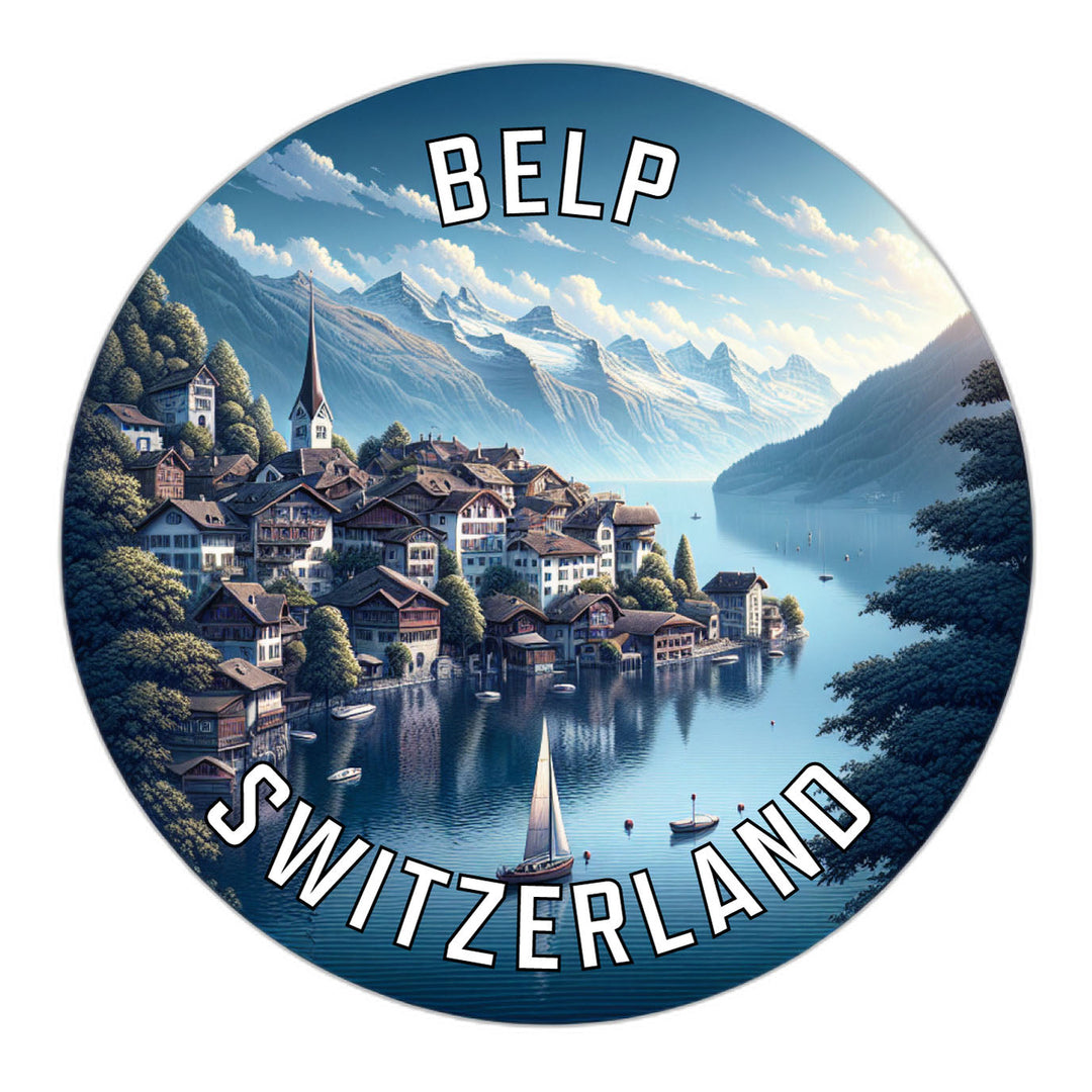 Belp Switzerland Souvenir Die Cut Flat Magnet Image 1