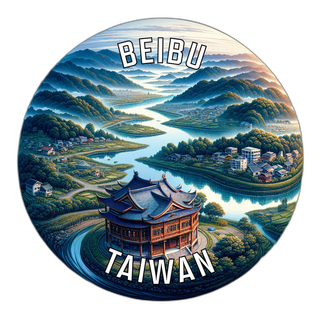 Beibu Taiwan Souvenir Die Cut Flat Magnet Image 1