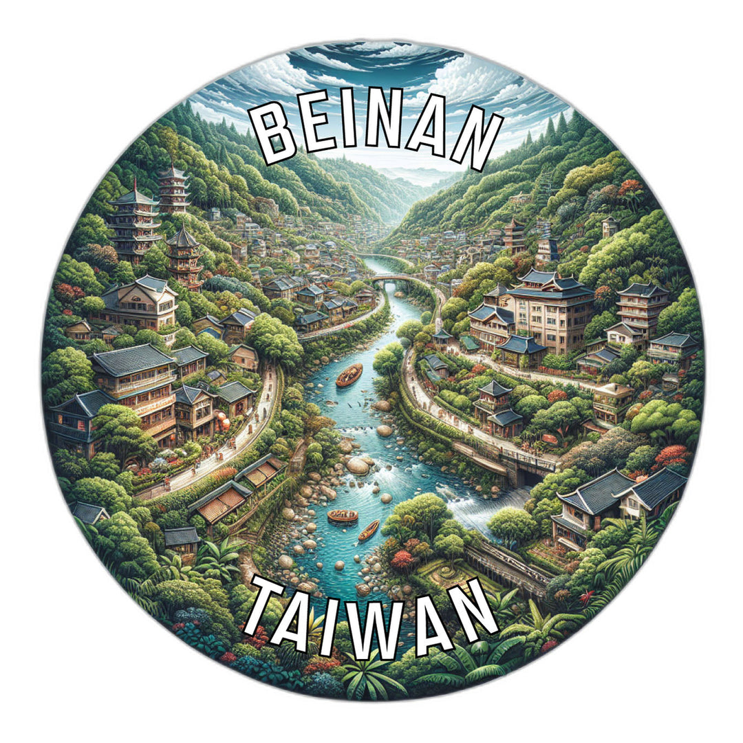 Beinan Taiwan Souvenir Die Cut Flat Magnet Image 1