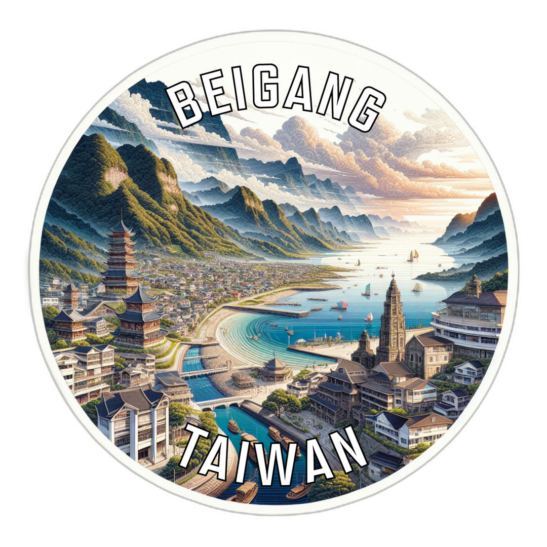 Beigang Taiwan Souvenir Die Cut Flat Magnet Image 1