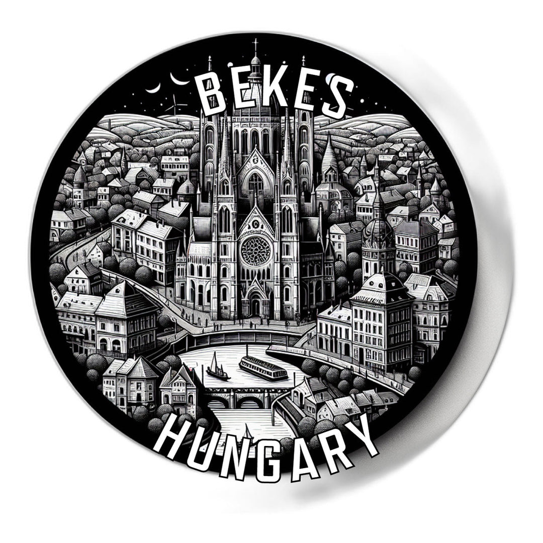 Bekes Hungary Souvenir Die Cut Flat Magnet Image 1