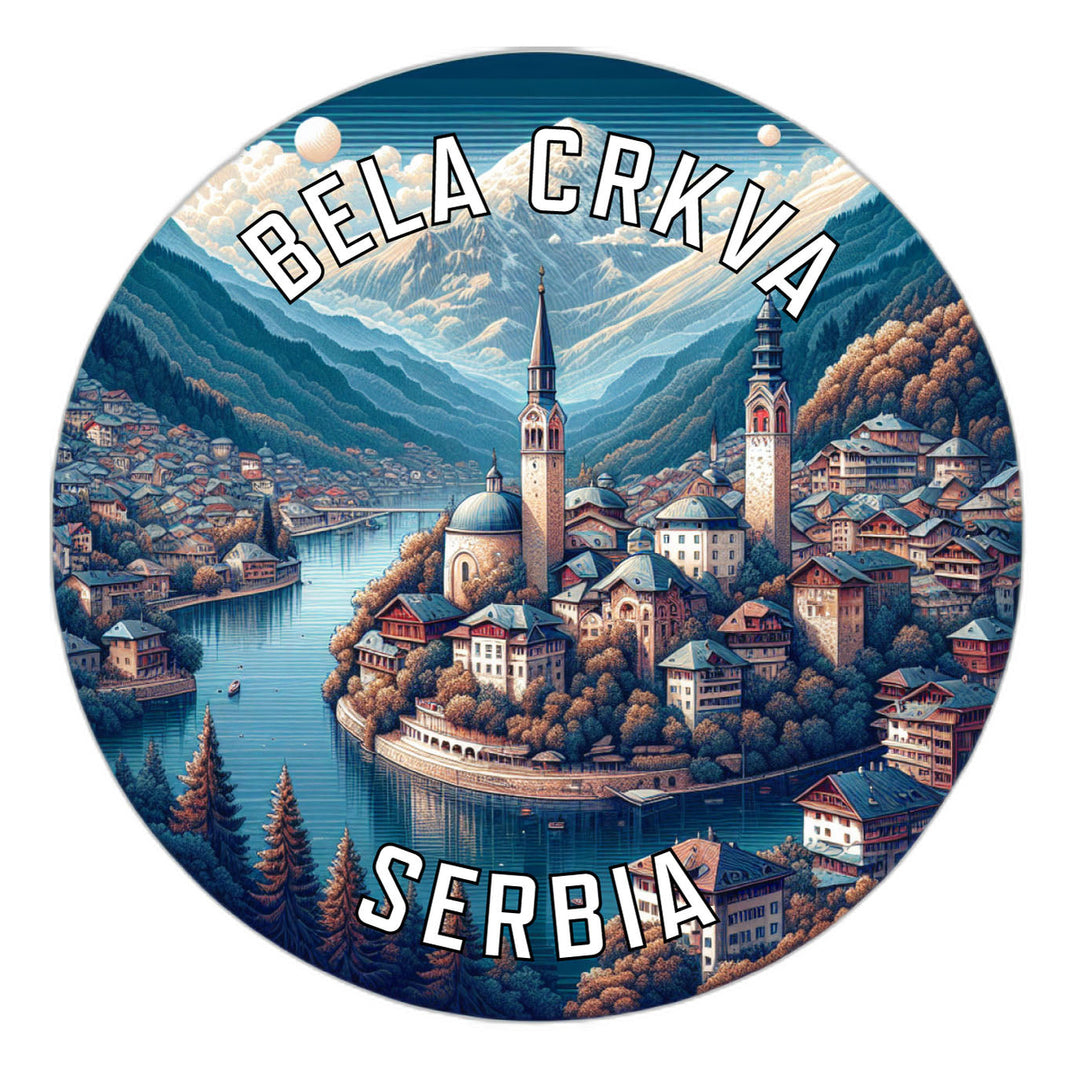 Bela Crkva Serbia Souvenir Die Cut Flat Magnet Image 1