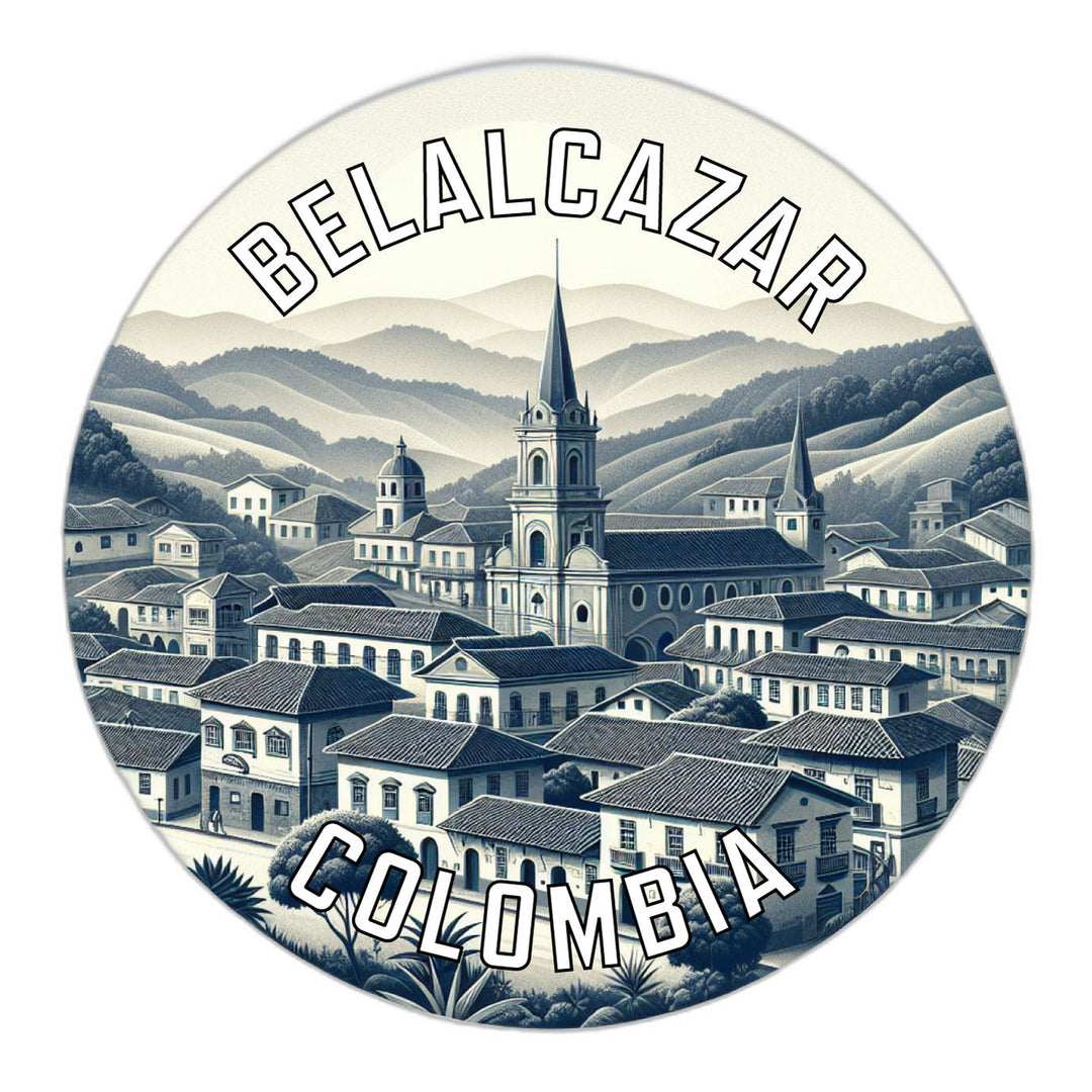 Belalcazar Colombia Souvenir Die Cut Flat Magnet Image 1