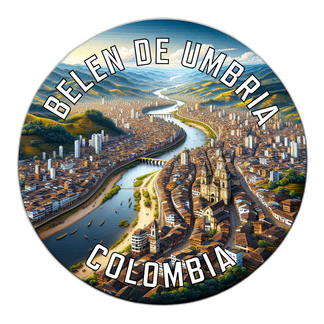 Belen de Umbria Colombia Souvenir Die Cut Flat Magnet Image 1