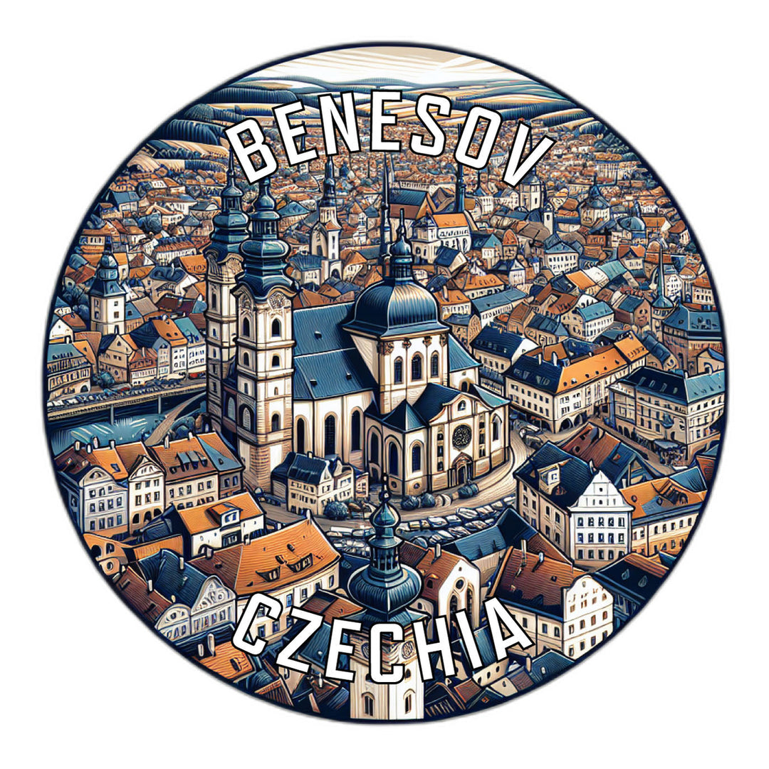 Benesov Czechia Souvenir Die Cut Flat Magnet Image 1