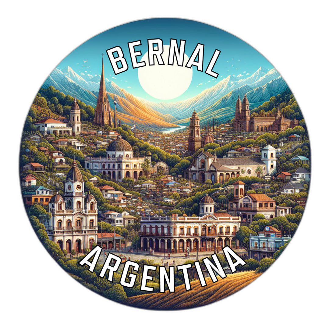 Bernal Argentina Souvenir Die Cut Flat Magnet Image 1