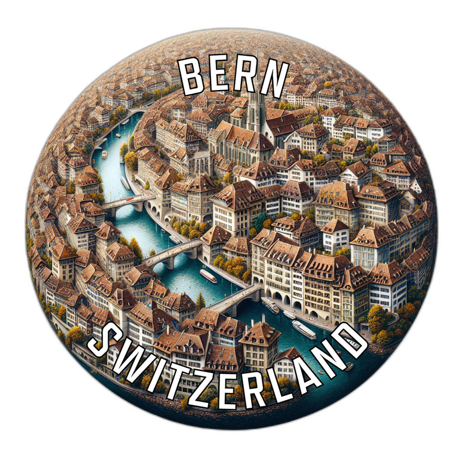 Bern Switzerland Souvenir Die Cut Flat Magnet Image 1