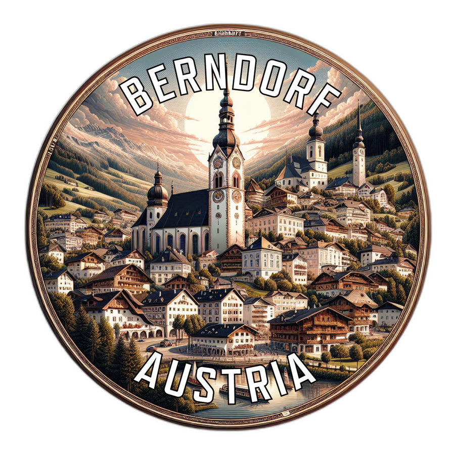 Berndorf Austria Souvenir Die Cut Flat Magnet Image 1