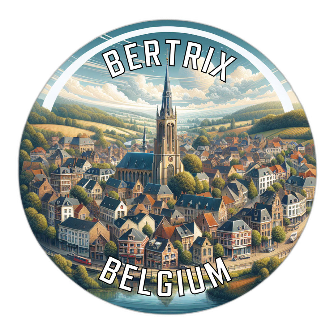 Bertrix Belgium Souvenir Die Cut Flat Magnet Image 1