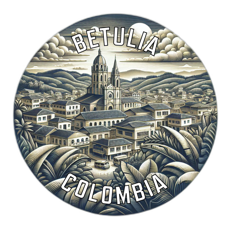 Betulia Colombia Souvenir Die Cut Flat Magnet Image 1