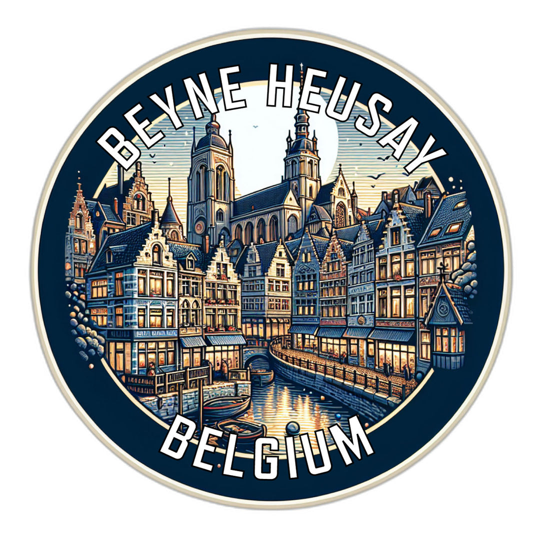 Beyne Heusay Belgium Souvenir Die Cut Flat Magnet Image 1