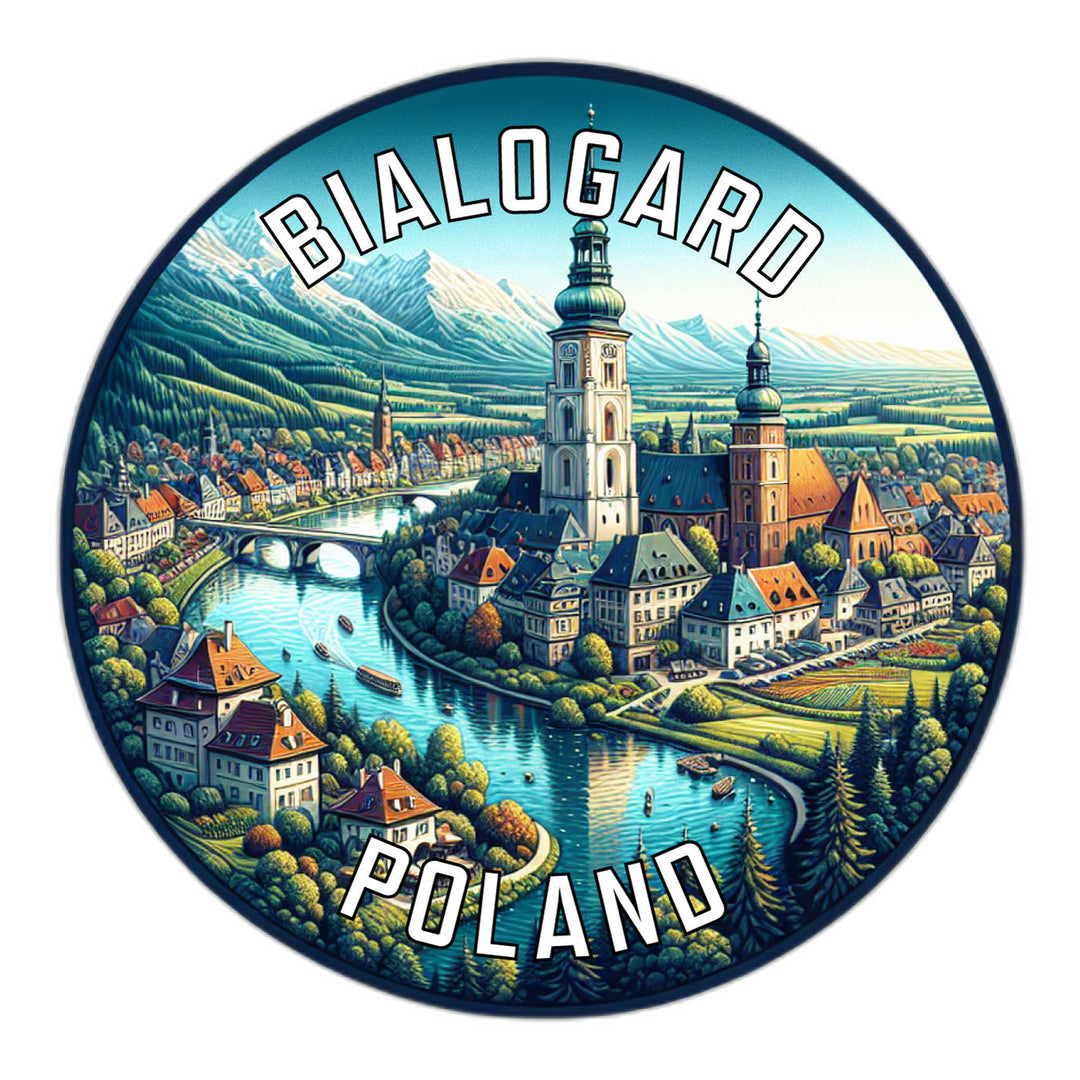 Bialogard Poland Souvenir Die Cut Flat Magnet Image 1