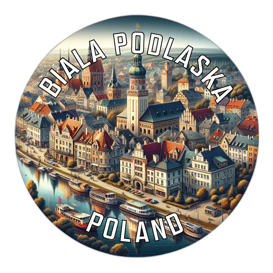 Biala Podlaska Poland Souvenir Die Cut Flat Magnet Image 1