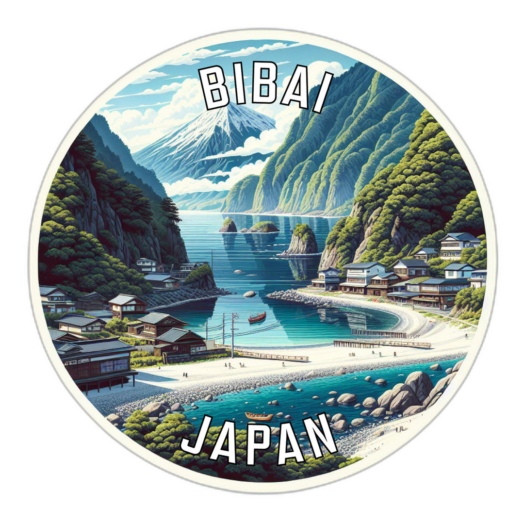 Bibai Japan Souvenir Die Cut Flat Magnet Image 1