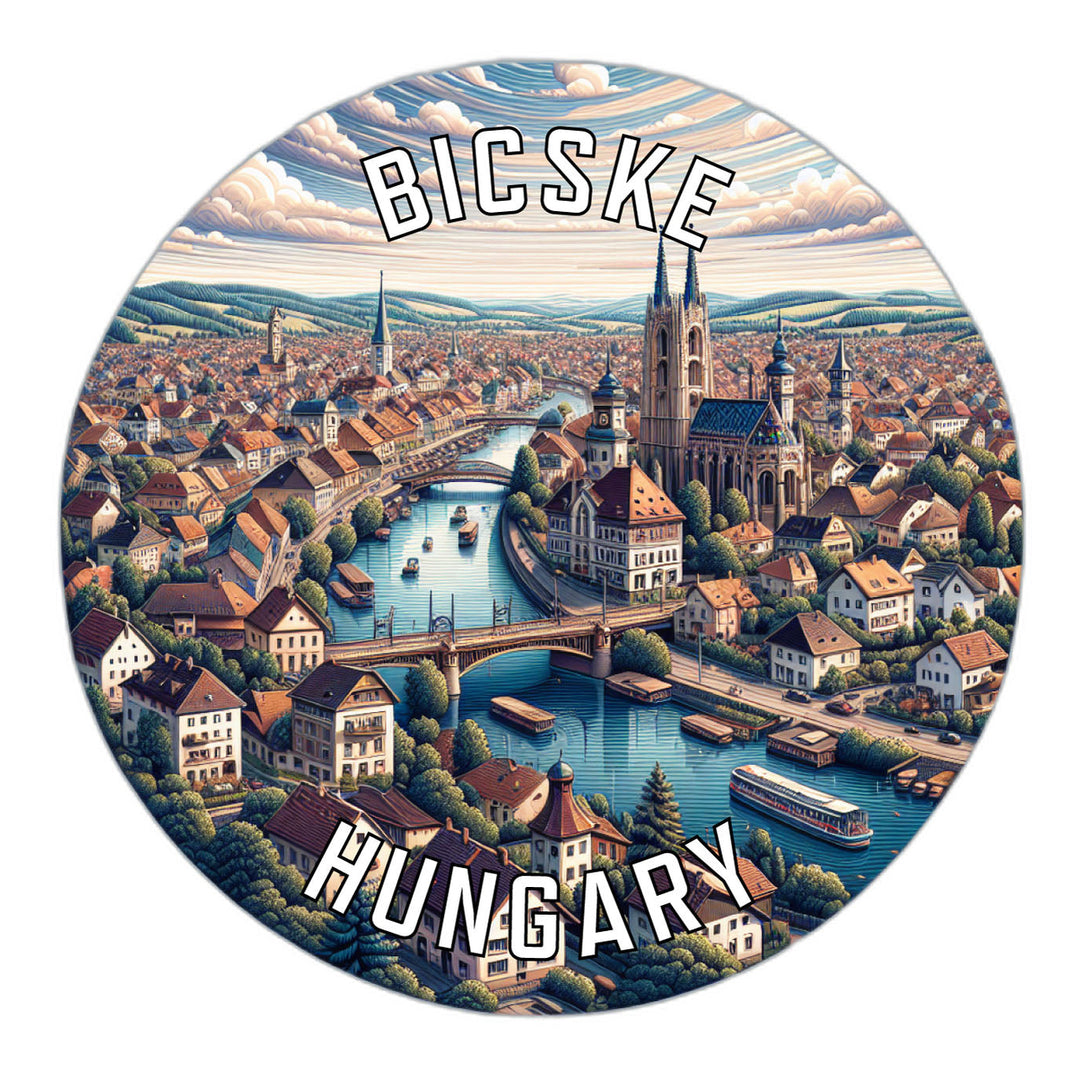 Bicske Hungary Souvenir Die Cut Flat Magnet Image 1