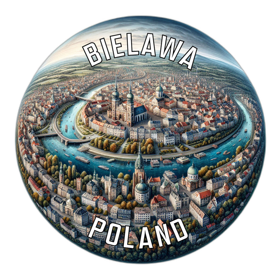 Bielawa Poland Souvenir Die Cut Flat Magnet Image 1