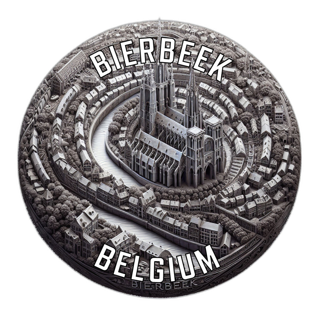 Bierbeek Belgium Souvenir Die Cut Flat Magnet Image 1