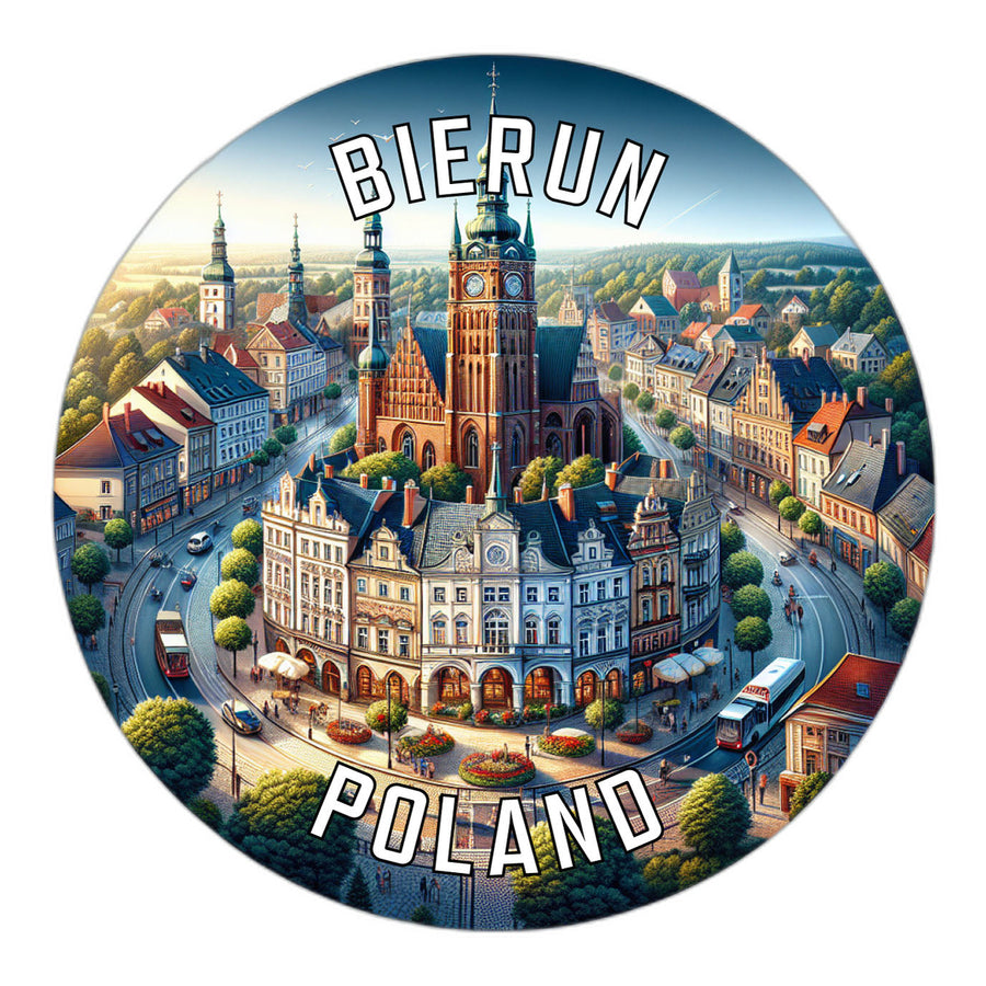 Bierun Poland Souvenir Die Cut Flat Magnet Image 1