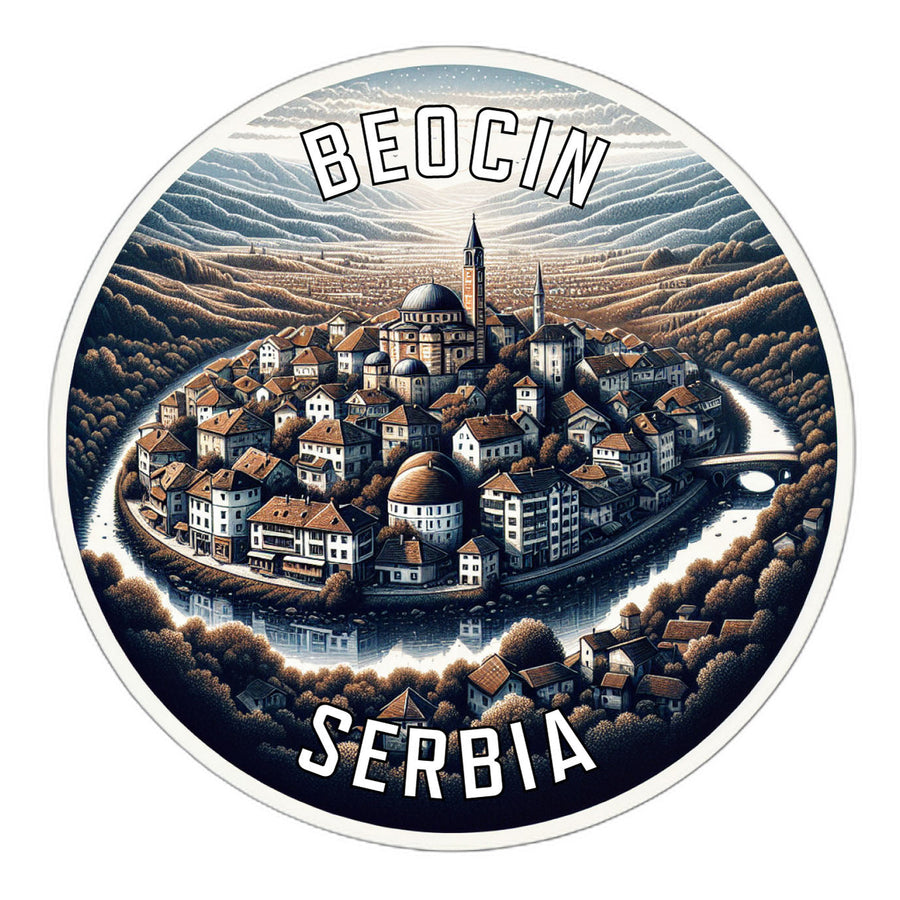 Beocin Serbia Souvenir Die Cut Flat Magnet Image 1