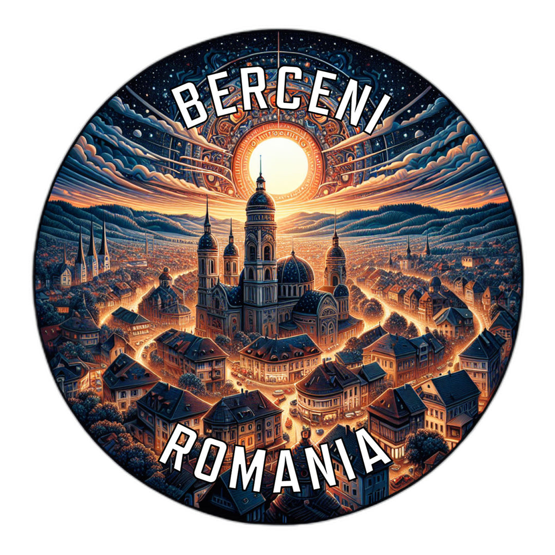 Berceni Romania Souvenir Die Cut Flat Magnet Image 1