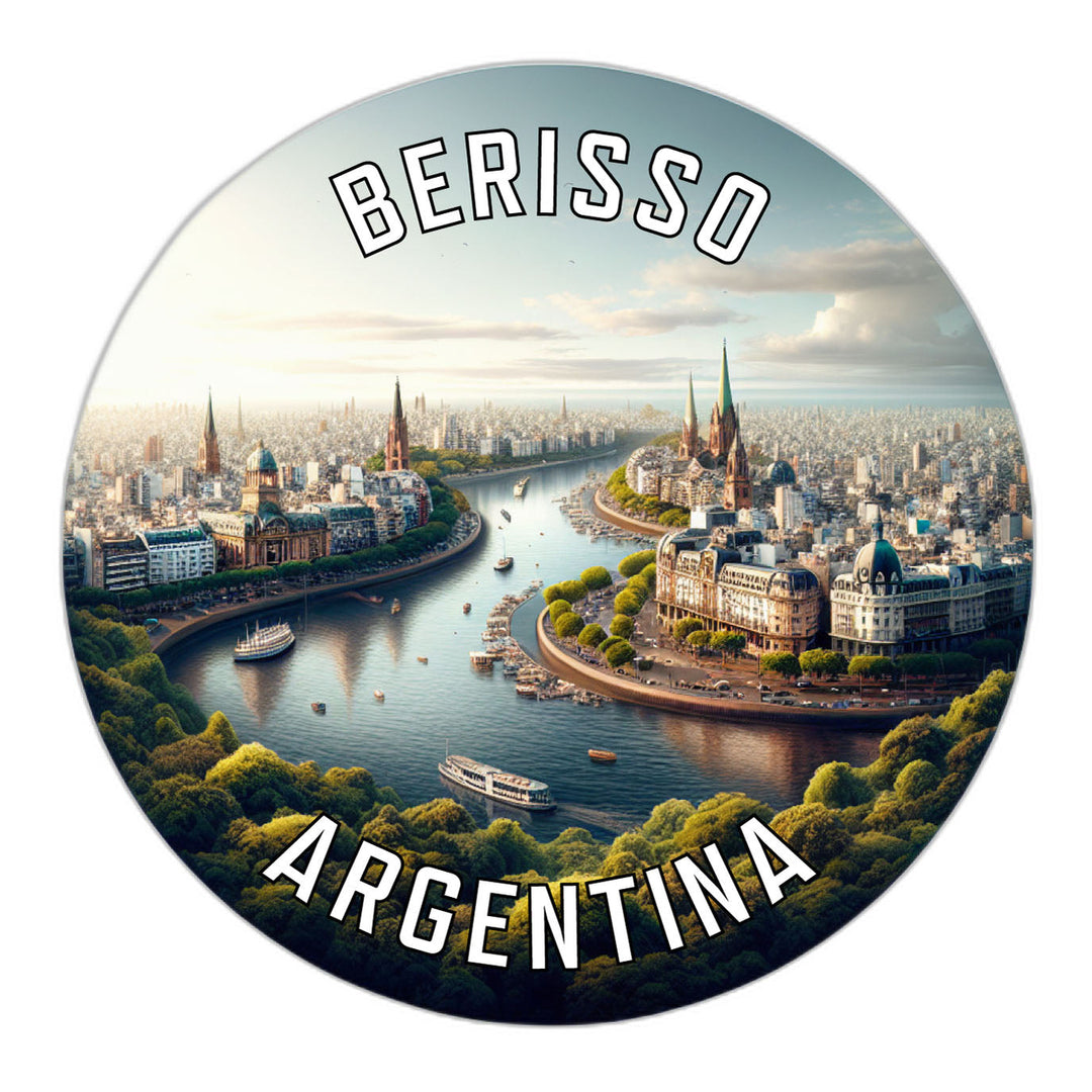 Berisso Argentina Souvenir Die Cut Flat Magnet Image 1