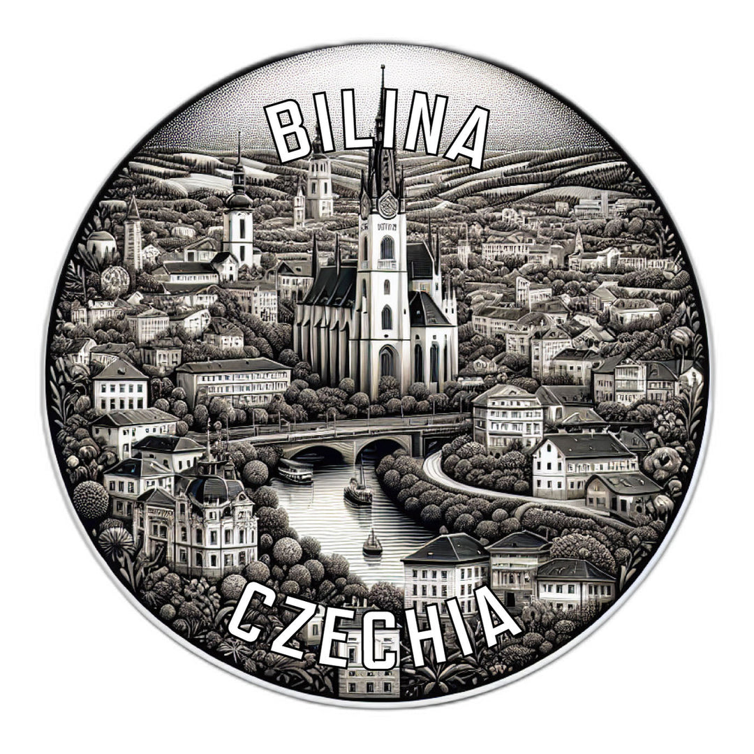 Bilina Czechia Souvenir Die Cut Flat Magnet Image 1