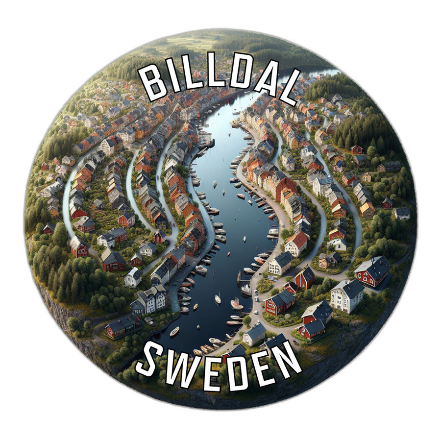 Billdal Sweden Souvenir Die Cut Flat Magnet Image 1