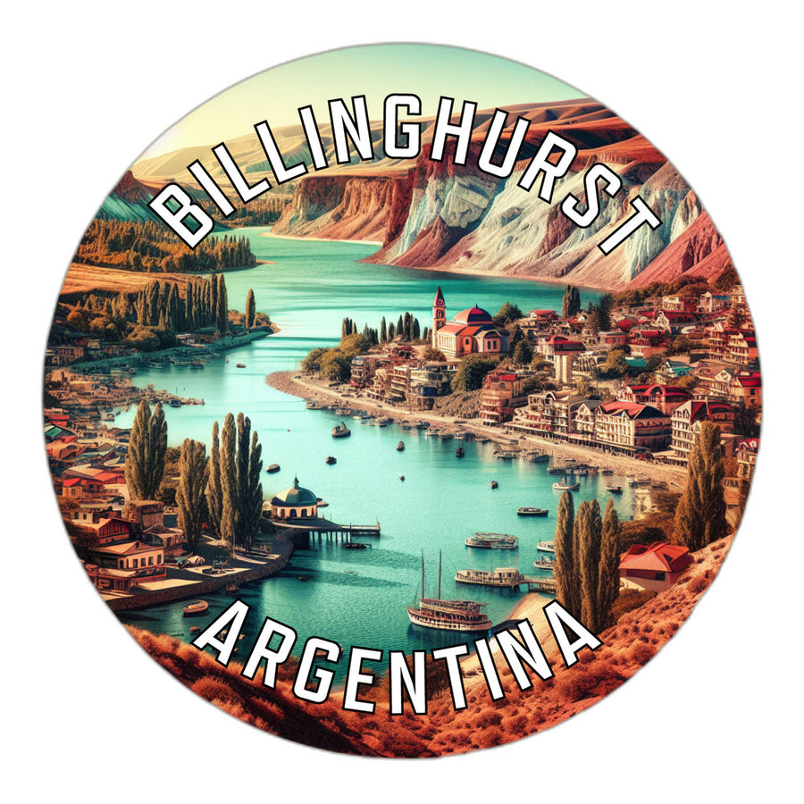 Billinghurst Argentina Souvenir Die Cut Flat Magnet Image 1