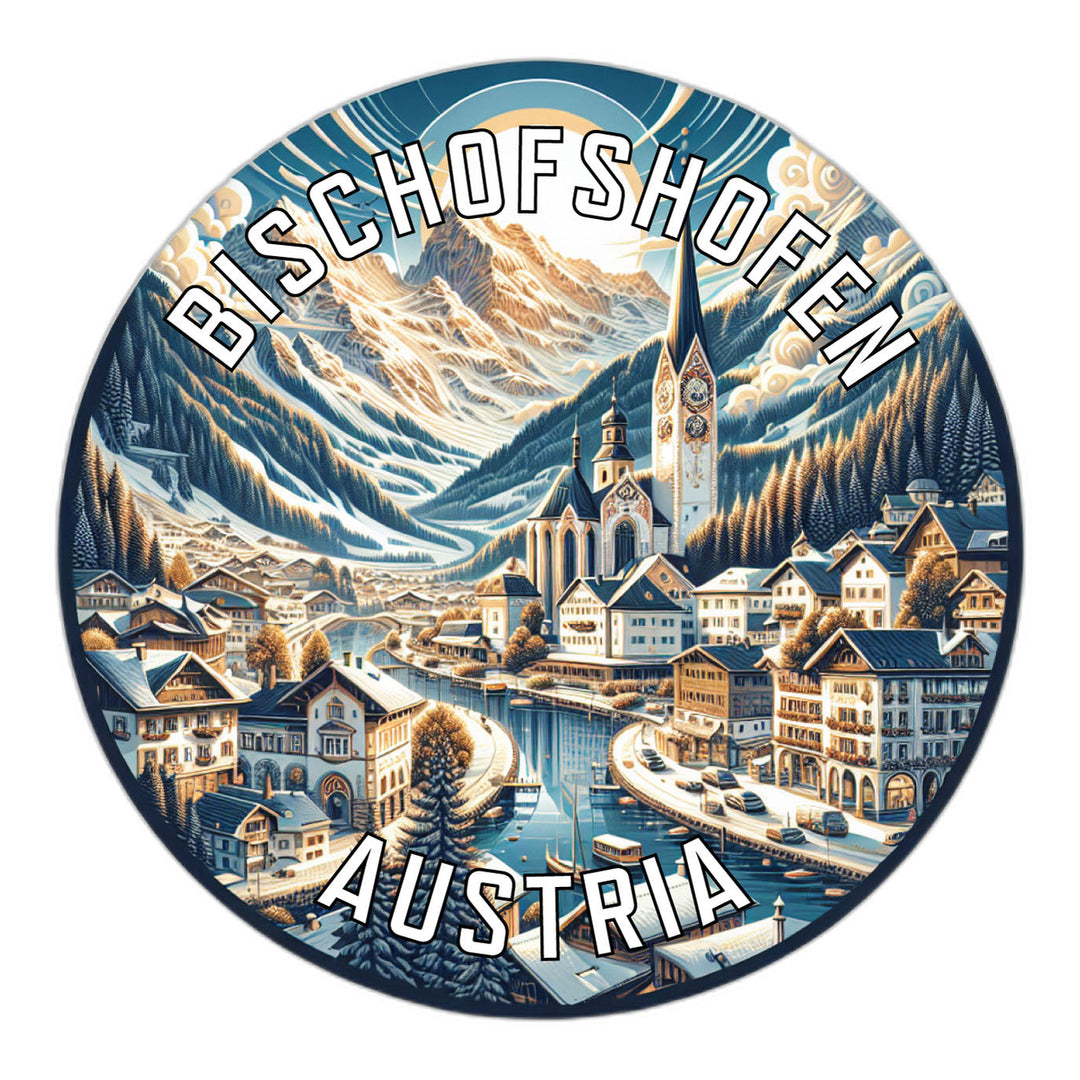 Bischofshofen Austria Souvenir Die Cut Flat Magnet Image 1