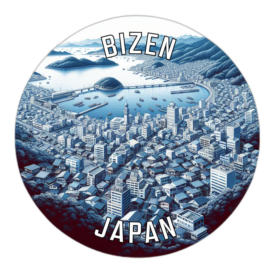 Bizen Japan Souvenir Die Cut Flat Magnet Image 1