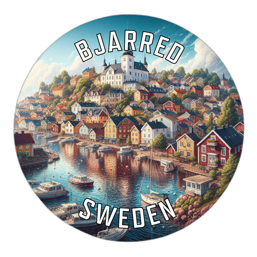 Bjarred Sweden Souvenir Die Cut Flat Magnet Image 1