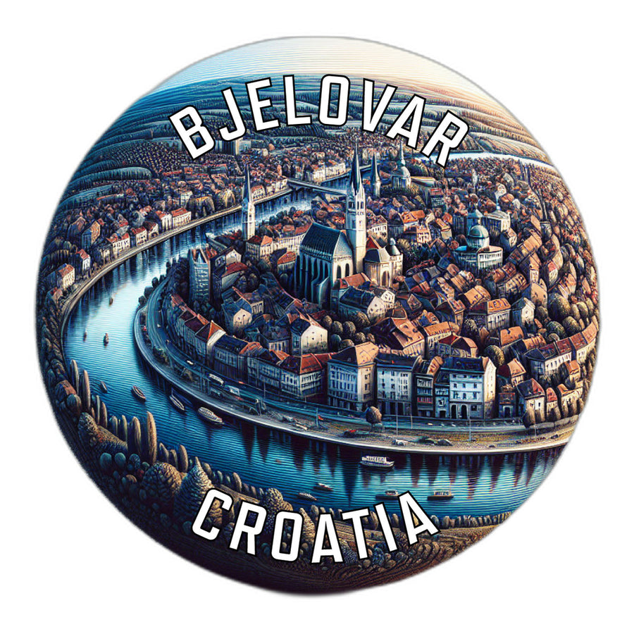 Bjelovar Croatia Souvenir Die Cut Flat Magnet Image 1