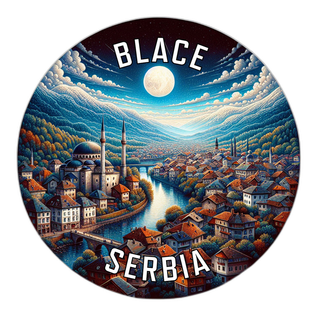 Blace Serbia Souvenir Die Cut Flat Magnet Image 1