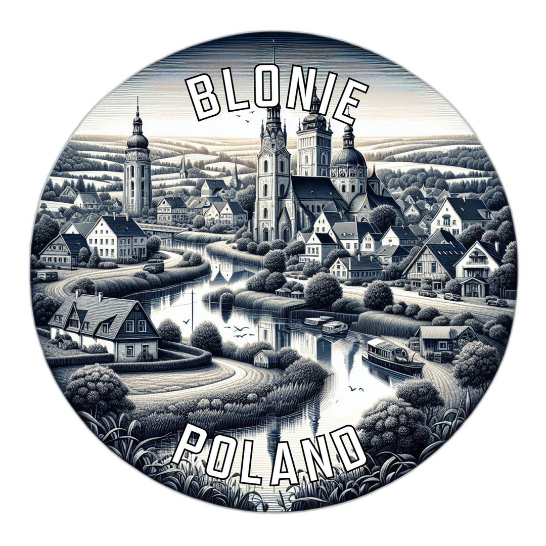 Blonie Poland Souvenir Die Cut Flat Magnet Image 1