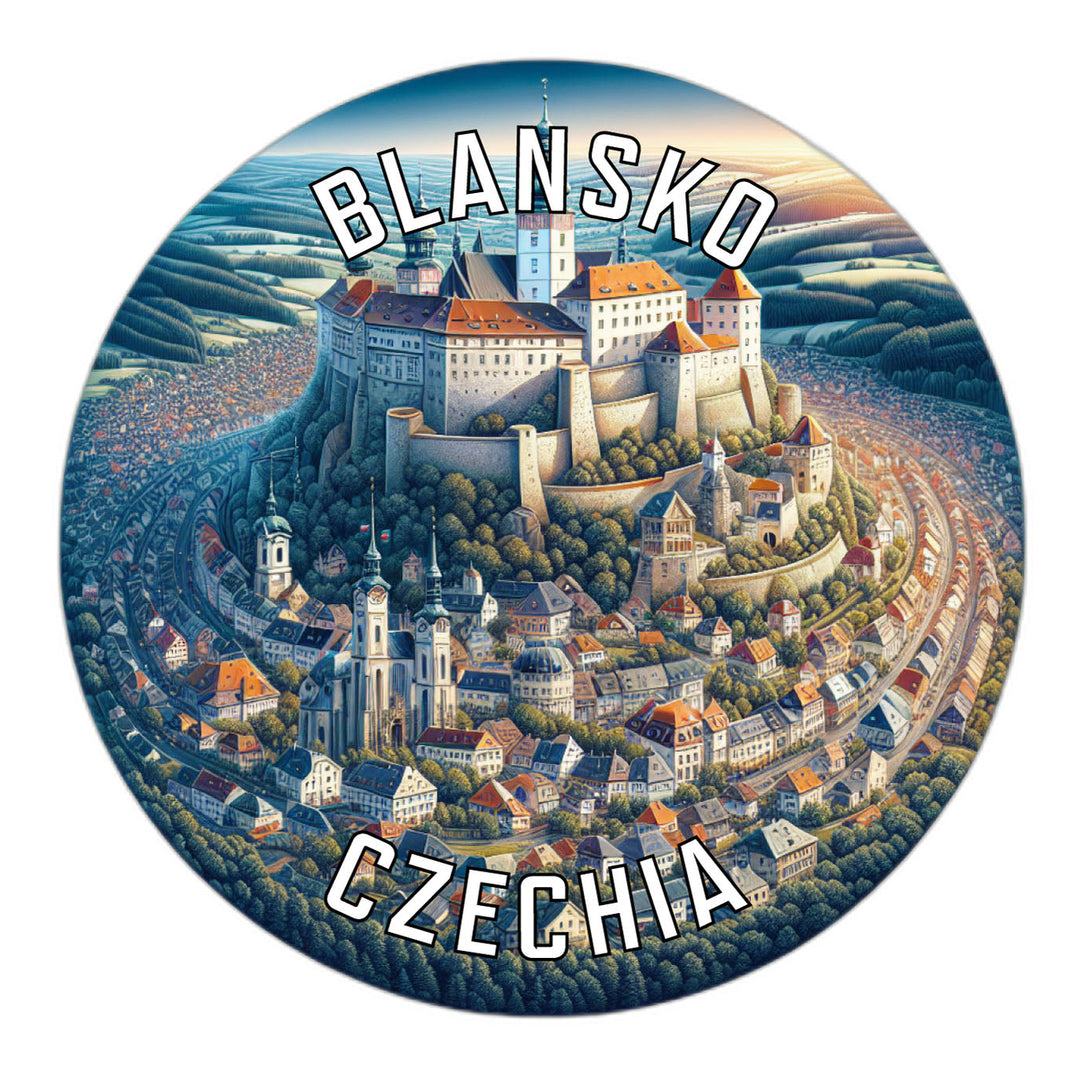 Blansko Czechia Souvenir Die Cut Flat Magnet Image 1