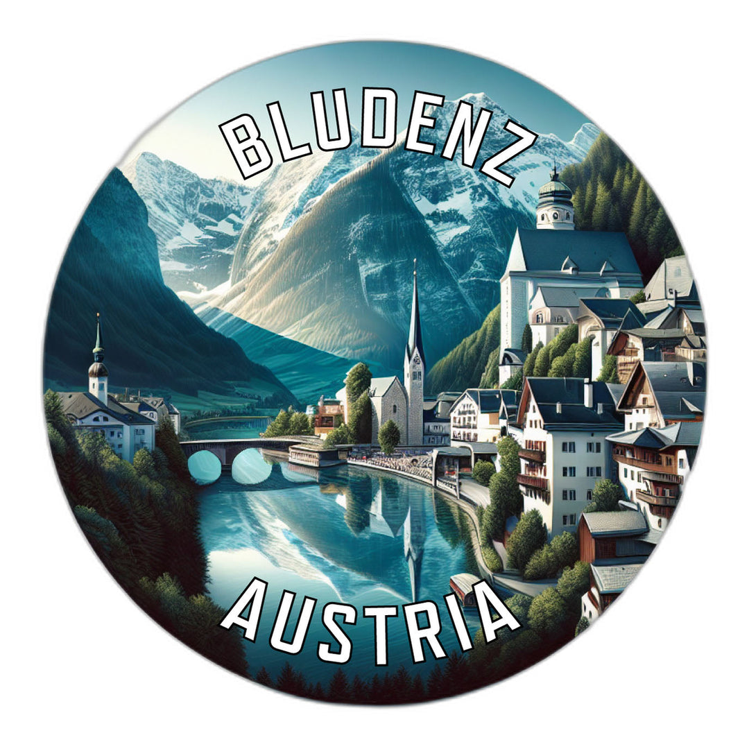 Bludenz Austria Souvenir Die Cut Flat Magnet Image 1