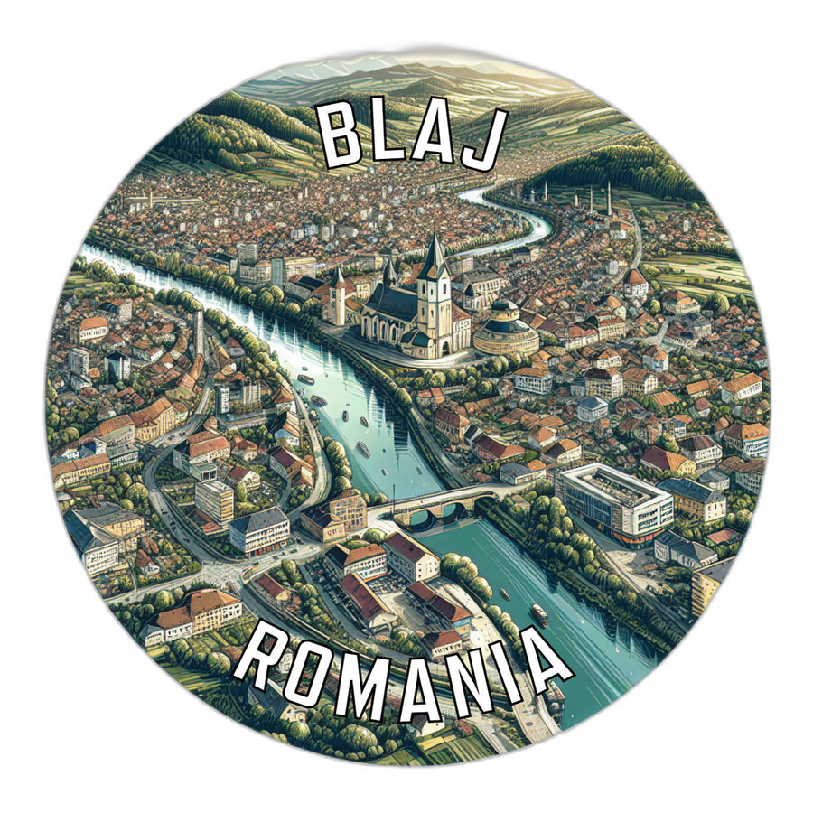 Blaj Romania Souvenir Die Cut Flat Magnet Image 1