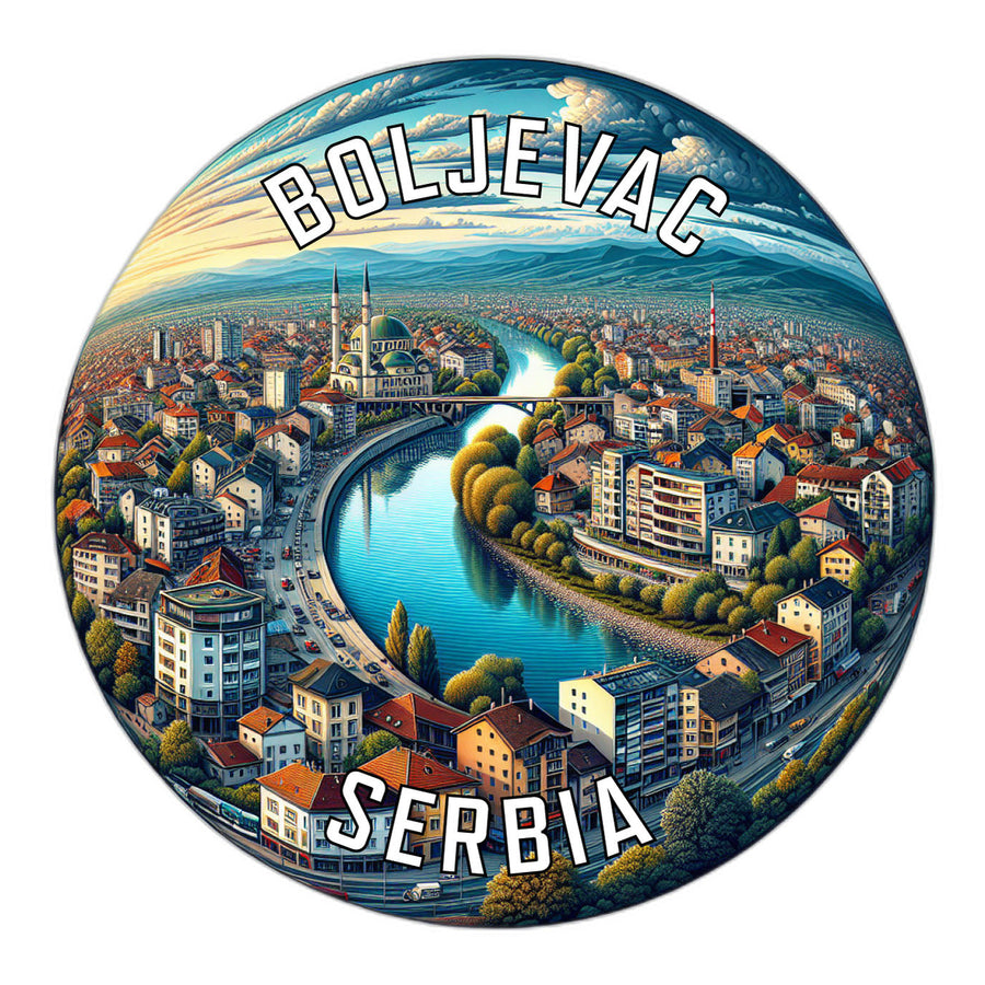 Boljevac Serbia Souvenir Die Cut Flat Magnet Image 1