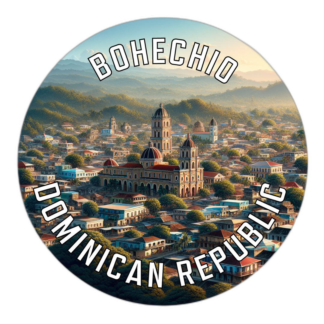 Bohechio Dominican Republic Souvenir Die Cut Flat Magnet Image 1