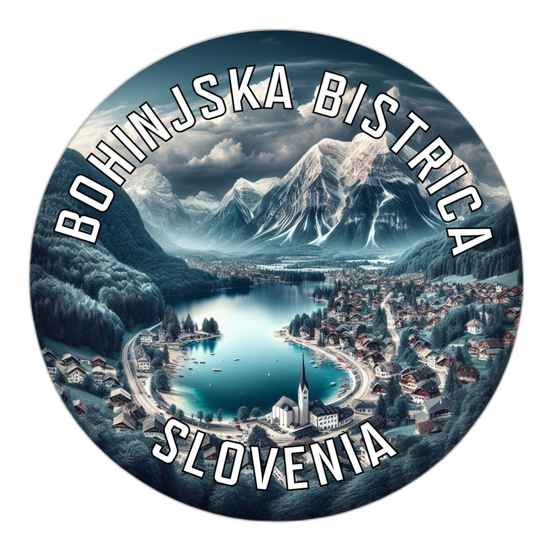 Bohinjska Bistrica Slovenia Souvenir Die Cut Flat Magnet Image 1