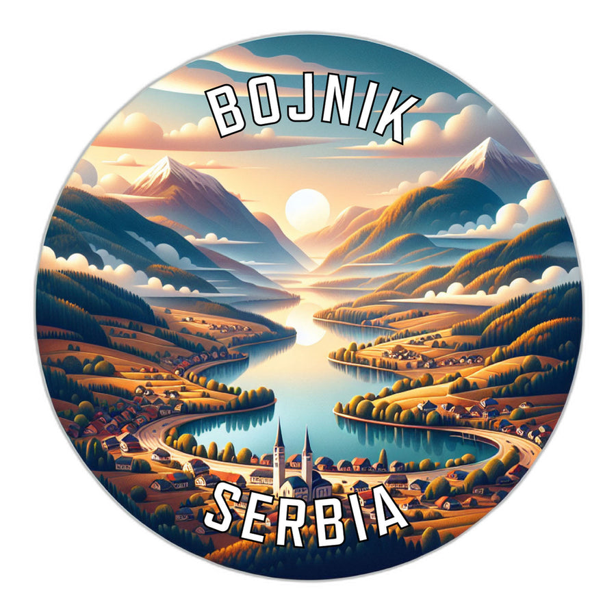 Bojnik Serbia Souvenir Die Cut Flat Magnet Image 1