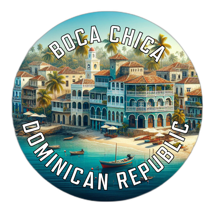 Boca Chica Dominican Republic Souvenir Die Cut Flat Magnet Image 1