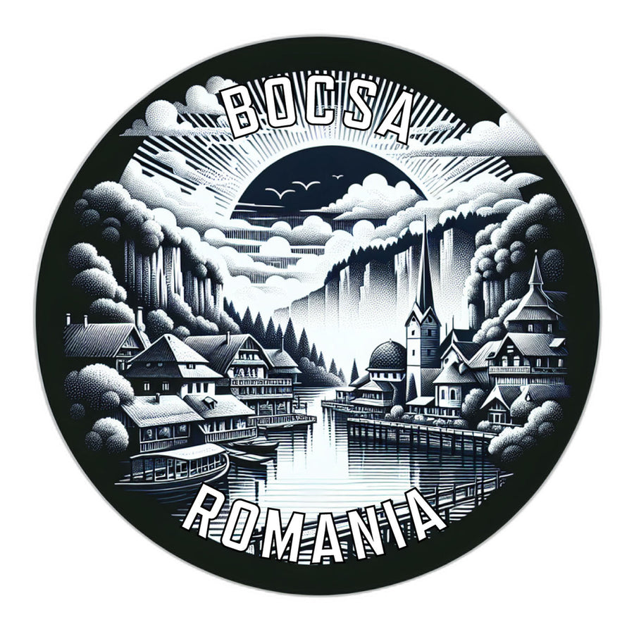 Bocsa Romania Souvenir Die Cut Flat Magnet Image 1